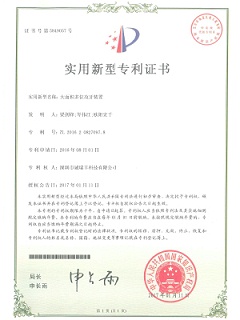 大面积多位攻牙装置专利证书