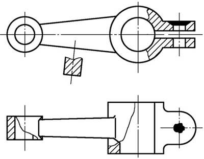 图1-32钣金加工件-杆件
